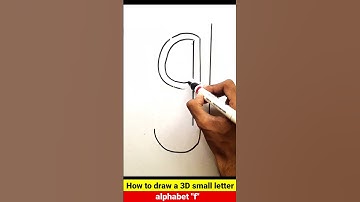How to Draw a 3D small letter "g" in an Quick and easy way | #shortvideo #shorts #short