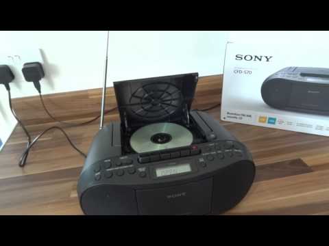 Sony CFD S boombox , review   YouTube