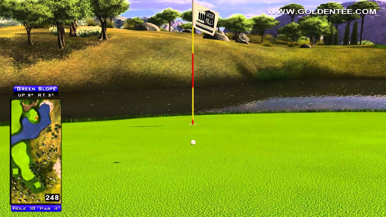 Golden Tee Great Shot on Greek Hills!