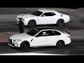 Dodge Challenger Hellcat Vs BMW M3 