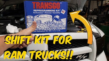 RAM R/T TRANSGO SHIFT KIT INSTALLATION!!
