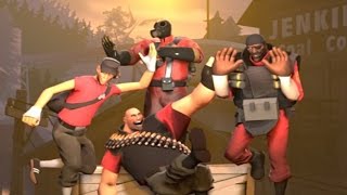 Video thumbnail of "TF2: Dance of Delight, Heavy is helecopter, Huntsman airshot  Community Service 12"