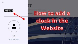 How to add a #clock in website || Add clock with free #html || JavaScript clock for web design