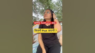 MPPSC Notification 2026 #mppscupdate#shorts