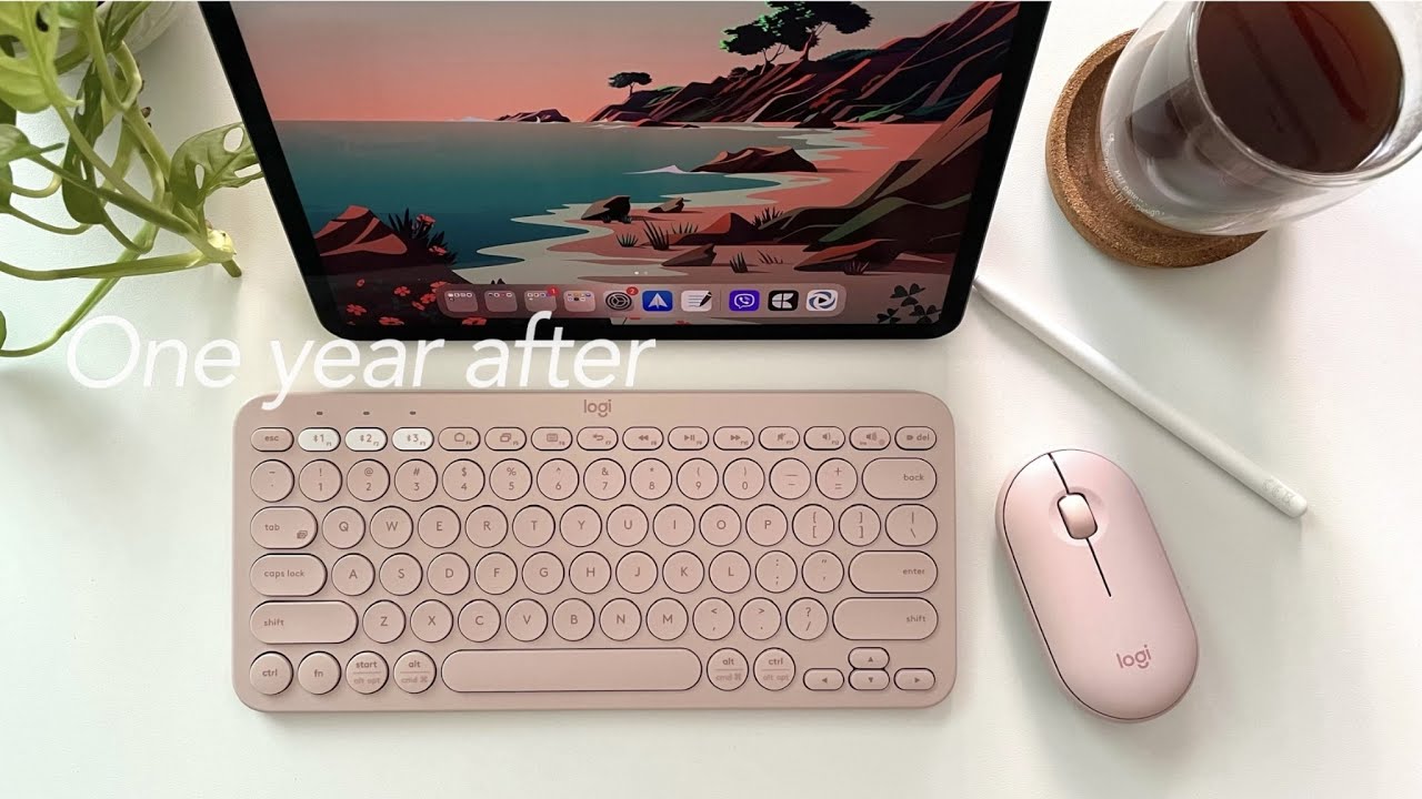 year after - Logitech Pink K380 & Pebble mouse YouTube