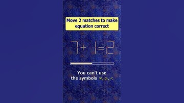 Fix the equation 7+1=2 by moving 2 sticks #shots #puzzles #logicpuzzles #mathspuzzle #hindipuzzles
