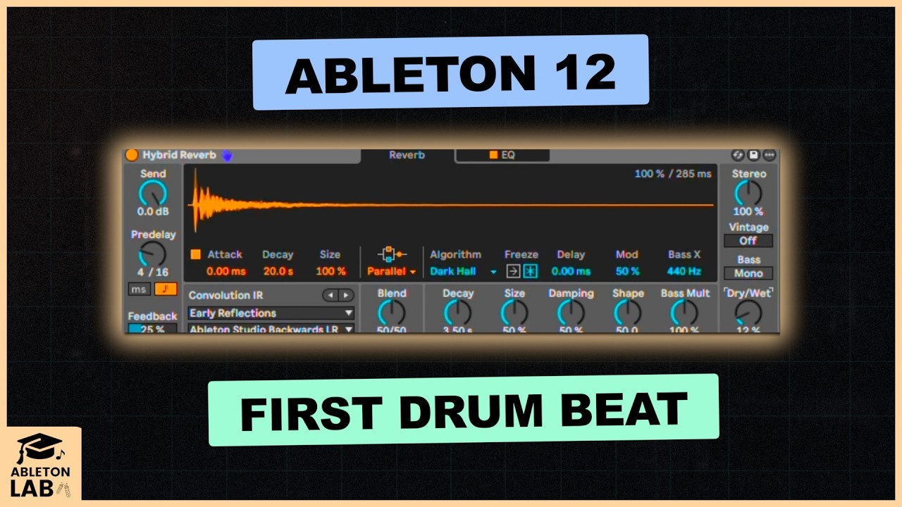 Make Your First Drum Beat in Ableton Live 12 | Beginners Tutorial - YouTube