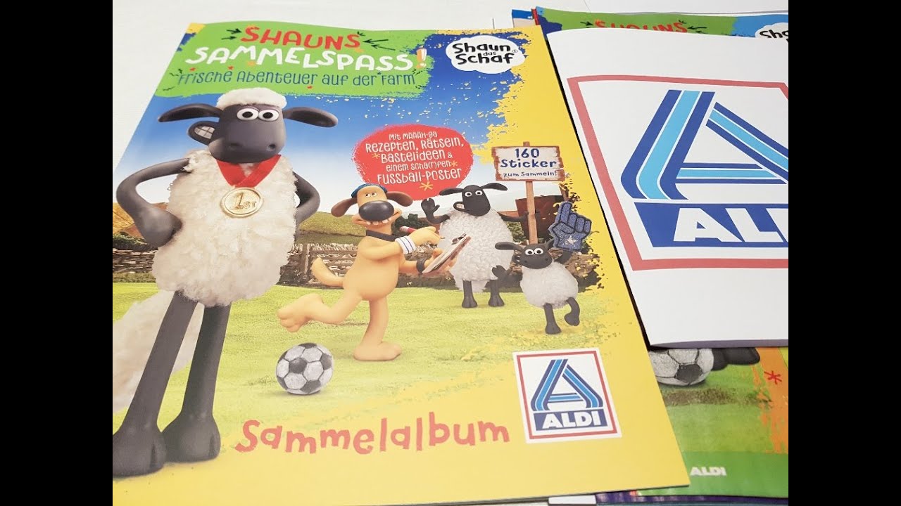 ALDI Sticker - Shaun das Schaf - unboxing und Test der neuen Sammelserie