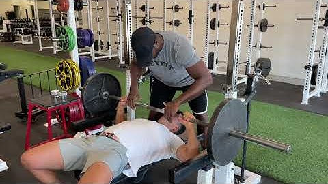 Lee Boyce Spotting Barbell Bench Press