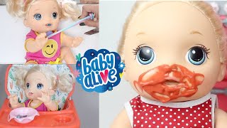 BABY ALIVE NINA COMENDO PAPINHA E MOSTRANDO UM DIA DIVERTIDO/BABY ALIVE BRASIL