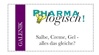 Salbe, Creme, Gel - Ist Das Alles Das Gleiche?