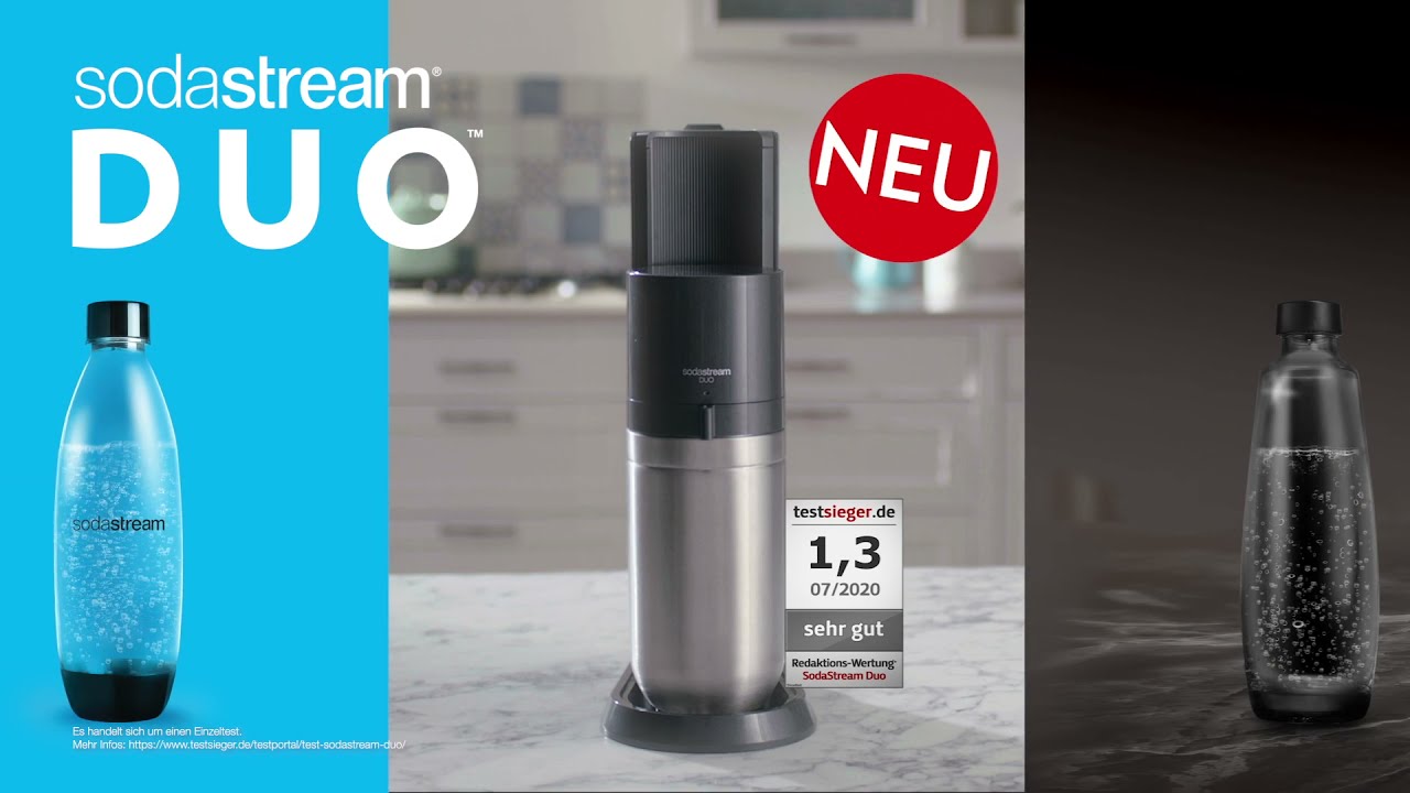 SodaStream Duo Titan Comfort-Set mit Glasflasche 179,99 1L CO2-Zylinder € + + | Flaschenhalter ab Preisvergleich bei 2X