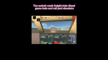 Amtrak crash freight train diesel train and rail yard simulator
