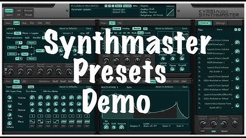 SynthMaster - Quick Demo of the presets