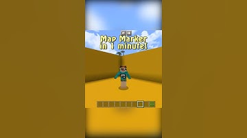 Minecraft Hacks #87 - How to make a Map Marker tutorial #Shorts