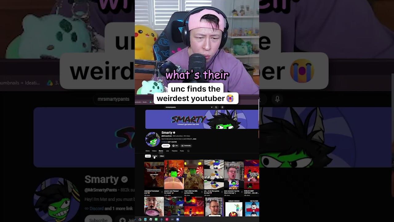 the weirdest youtuber 🤨