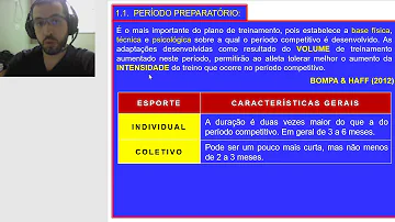 Qual o período de competição?