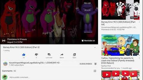 I Can’t Wait for Barney Error 95.5 (3DS Edition) (Part 5) To Premiere Tonight!