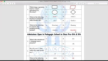 Class 10th | SSC-II | Computer Science | FBISE 1st Annual Paper Discussion | Part-1 | Awais Sheikh