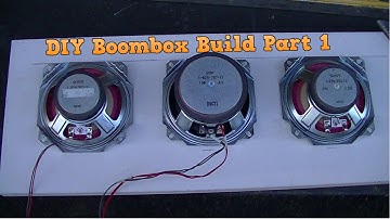 DIY Homemade Boombox Build Log Part 1