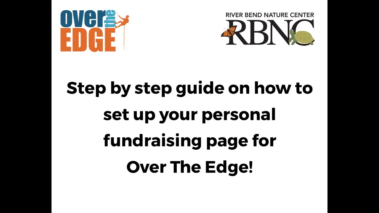 How To Set Up Your Over The Edge Fundraising Website YouTube
