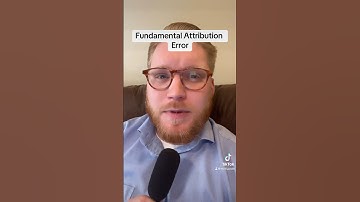 Fundamental Attribution Error #psychology #fundamentalattributionerror #socialpsychology #psych