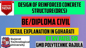 (LEC-3)/Design Of reinforced Concrete structures (DRCS)/Doubly RC Beam/GTU/6th Sem