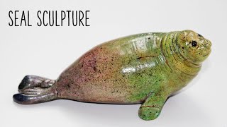 Polymer Clay Seal Sculpture for the Cornish Seal Sanctuary | Maive Ferrando
