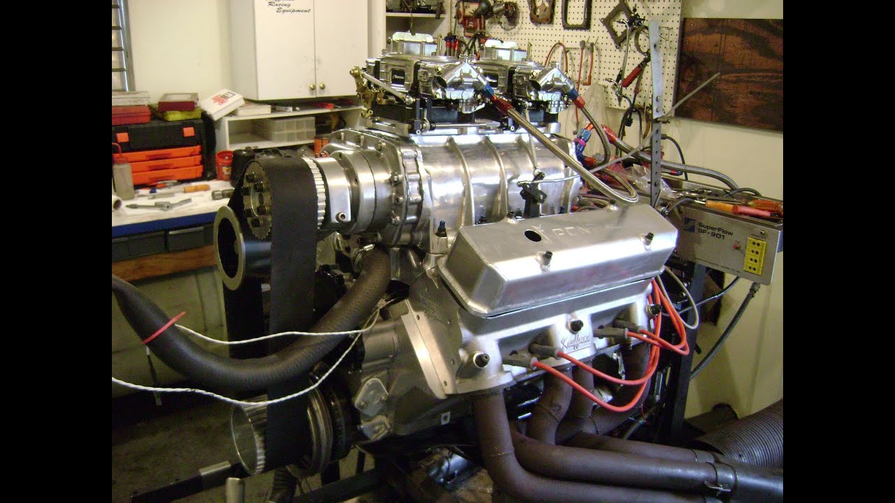 Blown 510 Pontiac engine makes 800 HP 796 ft lbs warming up on E85