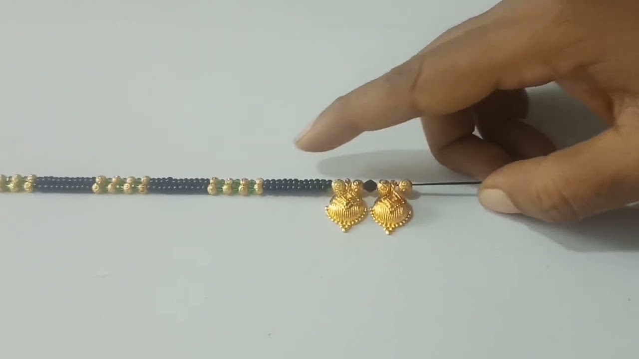 येवला# पोत@ मंगळसुत्र# छान डिझाईन(yevla@ pot# mangalsutra@ design making).