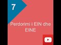 Perdorimi i EIN dhe EINE