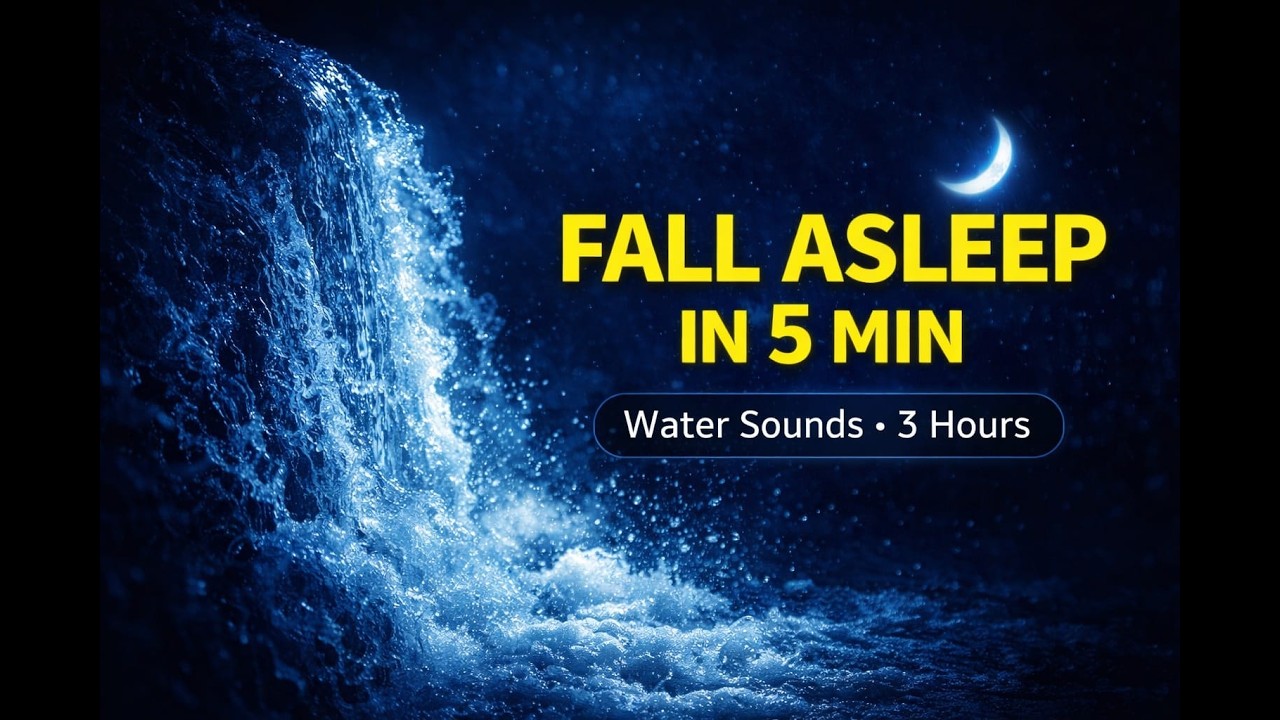 Water Flow Sounds for Deep Sleep | 3 Hours Pure Nature Night Ambience ...