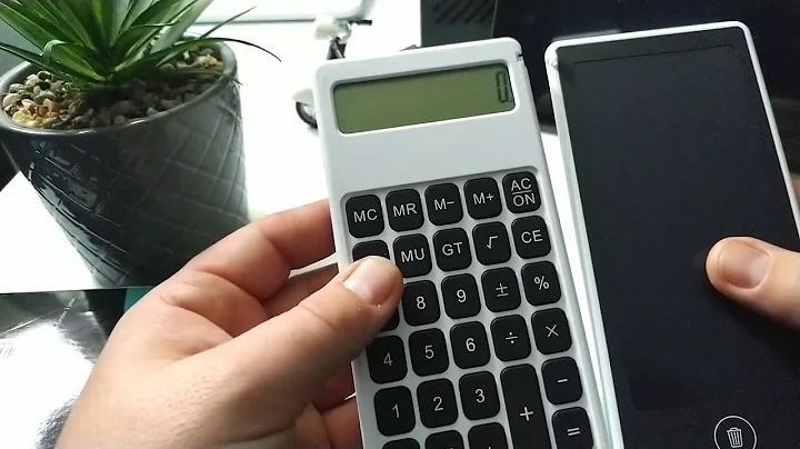 Gideatech 12 Digits Display Desktop Calculator with 6 Inch LCD Writing Tablet(Unboxing fail)