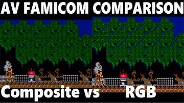 AV Famicom Comparison: Composite vs RGB Blaster | RetroTink 4k