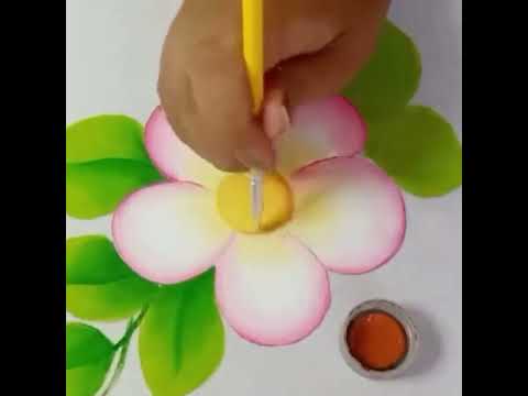 Pintura en Tela para Principiantes / Cómo Pintar Flores Fácil