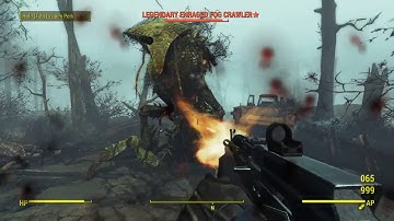 Fallout 4: Level 130 vs Enraged Fog Crawler