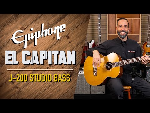 El Capitan J-200 Studio Bass - Aged Vintage Natural