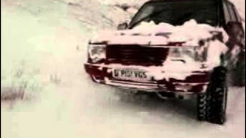 range rover p38 in the snow