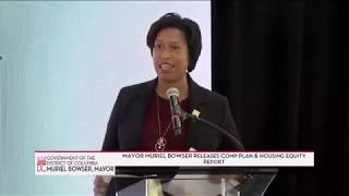 Mayor Bowser Releases Housing Equity Report & Full Draft Comprehensive Plan, 10/15/19