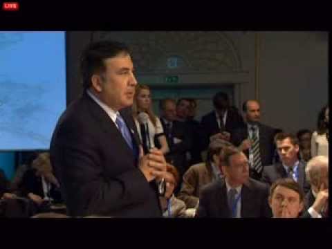 მიხეილ სააკაშვილი ბრიუსელში \"German Marshall Fund\"-ის 2014 წლის ფორუმის მუშაობაში იღებს მონაწილეობას