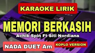 MEMORI BERKASIH - KARAOKE VERSI KOPLO (DUET)