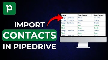 How to Import A Contact List (CSV File) Into Pipedrive CRM