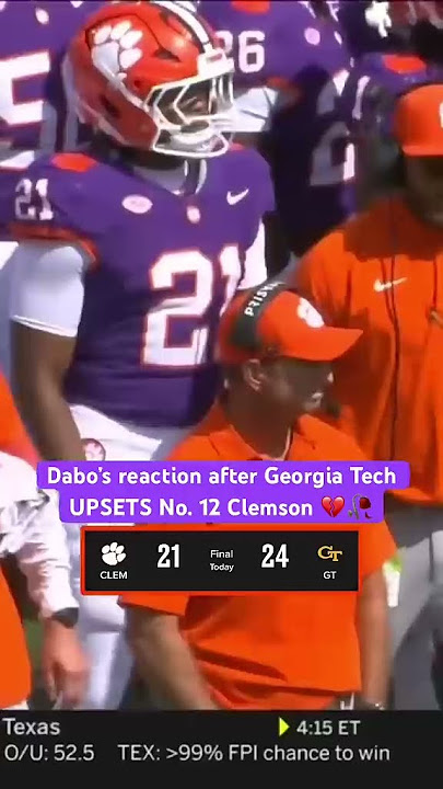 Dabo was NOT HAPPY 😔