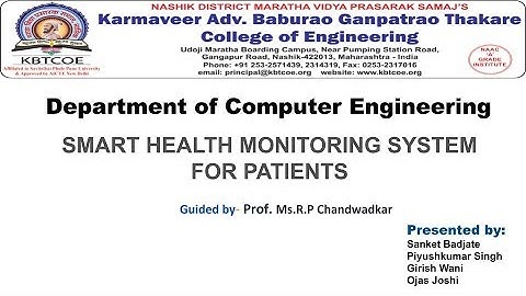 Smart Health Monitoring System for Patients | Implemented | IoT | ML | Web App