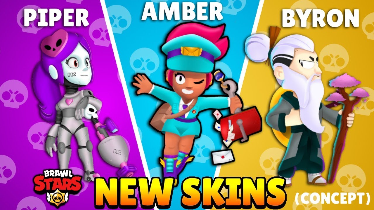 Brawl Stars New Skins For Amber Byron And More Skin Ideas Episode 43 Youtube - brawl stars skin für bibi