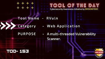 RVuln - (A multi-threaded-vulnerability-scanner) | TOD 153 | Briskinfosec