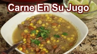 How To Make Carne En Su Jugo Recipe | Mexican Soup | Mexican Food | Rockin Robin Cooks