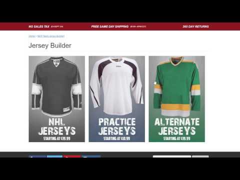 custom hockey jerseys builder