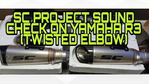 Sc Project Sound Check on Yamaha R3 (Twisted Elbow)