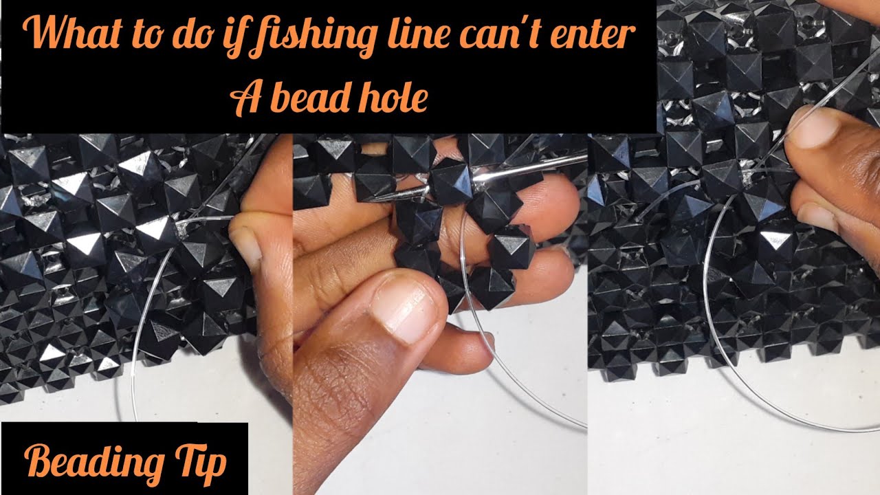Beading Tip THE BEGINNER IN BEADS COURSE: HOW TO PUT FISHING LINE